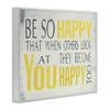 Stupell Industries Be So Happy Typography, Design by Holly Stadler Wall Art, 11 x 14, Multi-Color view 3