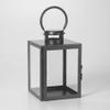 Smart Living Huntington Black Metal and Glass Candle Holder Lantern with Hanging Hook 84137 view 2
