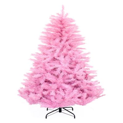 Perfect Holiday Pink Norway Pine | 921 Tips, Dia 43" | Includes Metal Stand