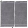 Alpine Swiss 100% Cotton Towel Set 2 Piece Soft and Absorbent 500 GSM Bath Towels 30" x 55" Gray view 2