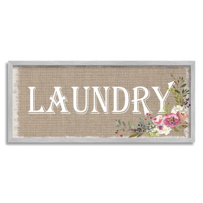 Stupell Industries Floral Linen Laundry
