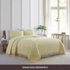 Beatrice Home Fashions Medallion Chenille Bedspread, Full, Yellow view 3