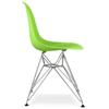 Aron Living Tower 17" Plastic and Chrome Steel Dining Chair in Green view 4