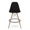 Aron Living Pyramid 28" Plastic and Wood Counter Stools in Black (Set of 2) view 4