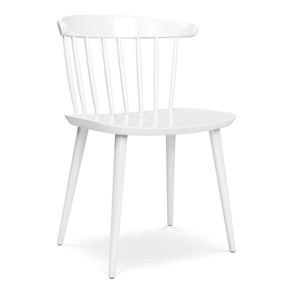 Aron Living Brook 17" Mid-Century Plastic Dining Chair in White