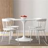 Aron Living Brook 17" Mid-Century Plastic Dining Chair in White view 2