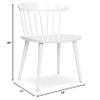 Aron Living Brook 17" Mid-Century Plastic Dining Chair in White view 3