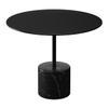 Aron Living Poke 17.3" Mid-Century Marble and Metal Coffee Table in Black view 1