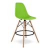 Aron Living Pyramid 28" Plastic and Wood Counter Stool in Green view 1