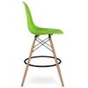 Aron Living Pyramid 28" Plastic and Wood Counter Stool in Green view 4