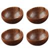 12-15cm Natural Coconut Bowl protection wooden bowl Coconut Wood tableware Spoon Set coco smoothie Coconut Kitchen Environmental (4 bowl) view 1