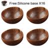 12-15cm Natural Coconut Bowl protection wooden bowl Coconut Wood tableware Spoon Set coco smoothie Coconut Kitchen Environmental (4 bowl) view 2