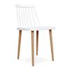 Aron Living Spindle 18" Mid-Century Plastic Dining Chair in White view 1