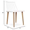 Aron Living Spindle 18" Mid-Century Plastic Dining Chair in White view 3