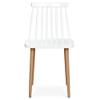 Aron Living Spindle 18" Mid-Century Plastic Dining Chair in White view 4