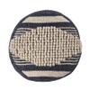 Christopher Knight Home Lucknow Handcrafted Cylinder Pouf - White/Denim Blue view 4