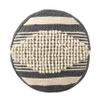 Christopher Knight Home Lucknow Handcrafted Cylinder Pouf - White/Navy Blue view 4