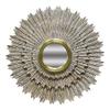 MOTI Falcon 44" Sunburst Mid-Century Wood Wall Decor with Mirror in Antique Gold view 1