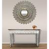 MOTI Falcon 44" Sunburst Mid-Century Wood Wall Decor with Mirror in Antique Gold view 3