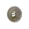 MOTI Falcon 44" Sunburst Mid-Century Wood Wall Decor with Mirror in Antique Gold view 4