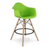 Aron Living Pyramid 28" Plastic Counter Stool with Arms in Green view 1