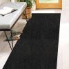 2' x 16' Runner Rugs with Rubber Backing, Indoor Outdoor Utility Carpet Runner Rugs, Black, Can Be Used as Aisle for The RV and Boat, Laundry Room and Balcony view 1