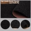 2' x 17' Runner Rugs with Rubber Backing, Indoor Outdoor Utility Carpet Runner Rugs, Black, Can Be Used as Aisle for The RV and Boat, Laundry Room and Balcony view 2
