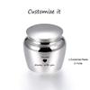 QJZM Collar de cenizasPet Cremation Jewelry for Dog/Cat Funeral Ashes Mini Stainless Steel Memorial Urn Custom Engrave Keepsake Casket-with_Dove view 2