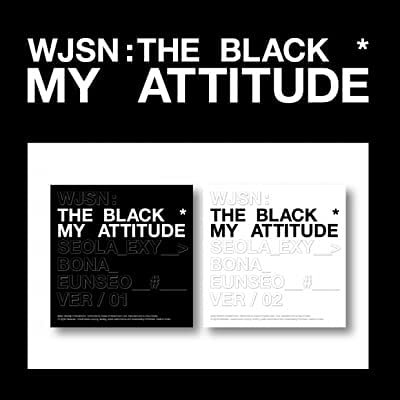 Cosmic Girls WJSN : The Black My Attitude 1st Single Album 2 Version SET CD+96p PhotoBook+1p Sticker+1p PhotoCard+1p Unit PhotoCard+Tracking Sealed