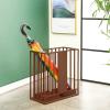 Umbrella Racks WXYZ Large-Capacity Metal Umbrella Stand, Hotel Lobby Business Light Luxury Umbrella Bucket, Can Store 22 Umbrellas, 48x24x50cm (Color : Bronze) view 2