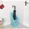 Umbrella Racks Blue Iron Umbrella Stand Holder, Space-Saving Home and Commercial Corridor Entrance Umbrella Basket, with Hook and Drip Tray view 3