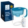 Brita Small 6 Cup Denali Water Filter Pitcher with 1 Brita Standard Filter, Made Without BPA, Transparent Teal view 1