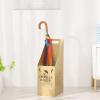 Umbrella Racks Golden Metal Umbrella Stand Holder, Entrance Umbrella Basket with Hook and Drip Tray, Can Hold Up to 17 Umbrellas view 3