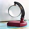 Arch Instruments Wooden Base Decorative Table Top Standing 4 Inches Diameter Round Moveable Magnifier with Adjustable Knobs for Fine Reading view 1