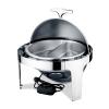 DBMGB Chafing Dish Buffet Set, Stainless Steel Round Set with Food Pan, Water Pot and Fuel Holder, Food Warmers for Parties Buffets, 6-Quart Capacity view 1