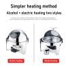 DBMGB Chafing Dish Buffet Set, Stainless Steel Round Set with Food Pan, Water Pot and Fuel Holder, Food Warmers for Parties Buffets, 6-Quart Capacity view 4