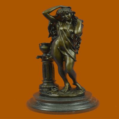 Patoue Bronze Statue Art Nouveau Deco Naked Girl Sculpture Statue Figurine Sale