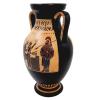 Black Figure Amphora Vase 26cm,Scence of Sacrifice for Goddess Athena view 4