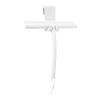blomus VIPO Shower Squeegee with Holder, 24 cm Wide, Silicone Squeegee for Shower, Bathroom, Window Squeegee, Windscreen Squeegee, White view 1
