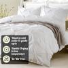 100% Cotton Oversized King Pinch Pleated 800 Thread Count Egyptian Cotton Cover for Comforter Breathable Long Lasting Satee Weave Qulit Duvet Cover - 3 Piece Set (Blush) view 4