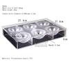1.2cm to 10cm Diameter Various Size Half Ball Shape Hard Polycarbonate Chocolate Mold Candy Making Fondant Sugarcraft DIY Bakery (6.3cm Diameter Mold) view 2
