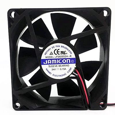 JF0825S2H-R 24V 80mm Fan, 24V 0.15A 2-Wire Cooling Fan