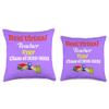 Best Virtual Teacher Ever Gift Teacher Appreciation Gifts Throw Pillow view 3