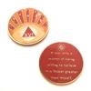 Recovery Line 16 Year AA Medallion, I Stood in The Sunlight, Orange & Yellow Chip, Sobriety Token view 1