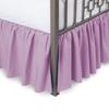 Bed Skirt - Ruffled Bed Skirt with Split Corners Lavender, Short Queen Size, 18" Drop Bedskirt with Platform Three Sided Coverage 100% Cotton 800 Thread Count Luxurious Look Bed Skirts view 1