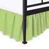 Bed Skirt - Ruffled Bed Skirt with Split Corners Sage, Full Size, 12" Drop Bedskirt with Platform Three Sided Coverage 100% Cotton 800 Thread Count Luxurious Look Bed Skirts view 1