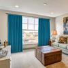 100 % Polyster Double Pinch Pleated Curtains with Hooks for Living Room Bedroom Bunglow,Hall ,Window Curtain Measurement Royal Blue,(Wide 84 Inch by 84 Inch Long-1 Panel) view 1