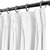 100 % Polyster Double Pinch Pleated Curtains with Hooks for Living Room Bedroom Bunglow,Hall ,Window Curtain Measurement Pure White, (Wide 58 Inch by 96 Inch Long-1 Panel) view 4