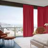 100 % Polyster Double Pinch Pleated Curtains with Hooks for Living Room Bedroom Bunglow,Hall ,Window Curtain Measurement Brick Red,(Wide 84 Inch by 84 Inch Long-1 Panel) view 2