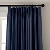 100 % Polyster Double Pinch Pleated Curtains with Hooks for Living Room Bedroom Bunglow,Hall ,Window Curtain Measurement Navy Blue, (Wide 58 Inch by 96 Inch Long-1 Panel) view 4
